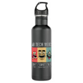 Lab Tech Moods Laboratory Science Technicia Gift Waterfles (Voorkant)