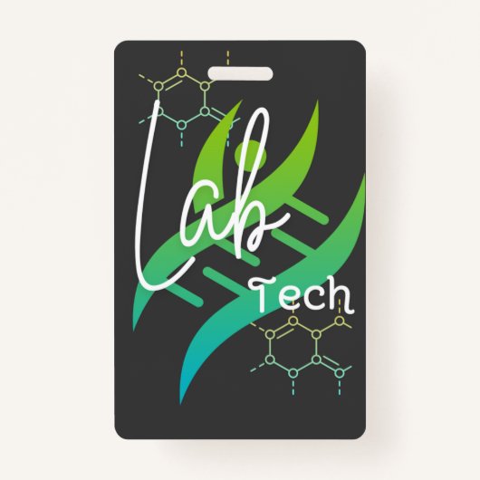 Lab-tech-naambadge Badge (Voorkant)