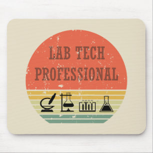 Lab tech professionele  zonsondergang retro muismat