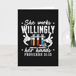 Lab Tech She Works Willingly Laboratory Technician Kaart