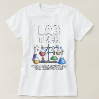 Lab Tech waardoor artsen en verpleegkundigen er sl T-shirt