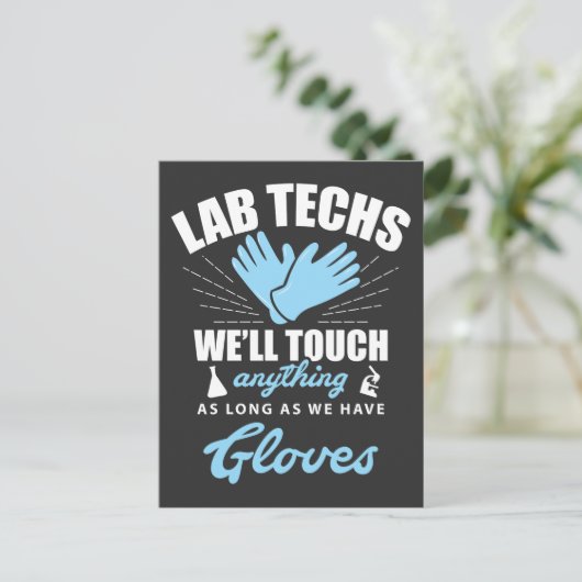 Lab Technician Funny Laboratory Week Lab Tech Briefkaart (Staand voorkant)