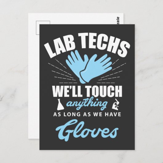Lab Technician Funny Laboratory Week Lab Tech Briefkaart (Voorkant / Achterkant)