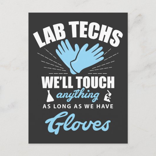 Lab Technician Funny Laboratory Week Lab Tech Briefkaart (Voorkant)