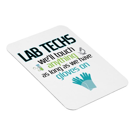 Lab Technician Funny Laboratory Week Mannen Vrouwe Magneet (Rechterzijde)