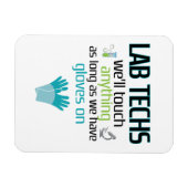 Lab Technician Funny Laboratory Week Mannen Vrouwe Magneet (Horizontaal)