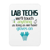 Lab Technician Funny Laboratory Week Mannen Vrouwe Magneet (Verticaal)