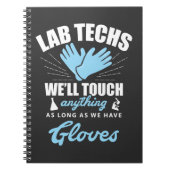 Lab Technicien Funny Laboratory Week Lab Tech Notitieboek (Voorkant)
