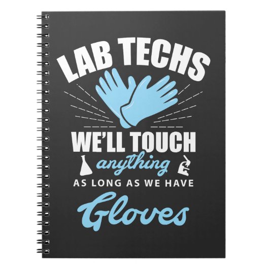 Lab Technicien Funny Laboratory Week Lab Tech Notitieboek (Voorkant)