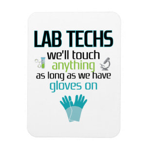 Lab Technicien Funny Laboratory Week Mannen Vrouwe Magneet