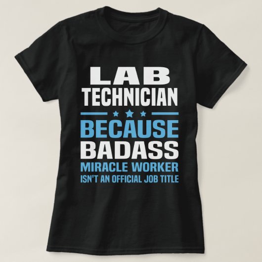 Lab-technicus T-shirt (Design voorkant)