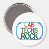 Lab Techs Rock Magneet (Voorkant / Achterkant)