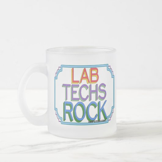 Lab Techs Rock Matglas Koffiemok (Links)