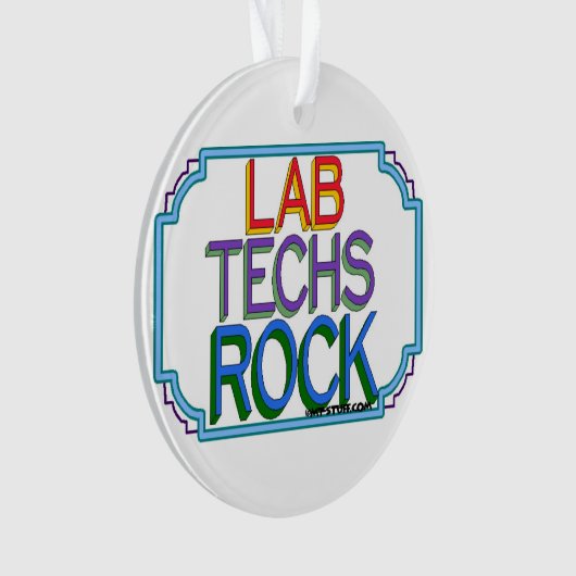 Lab Techs Rock Ornament (voorkant)