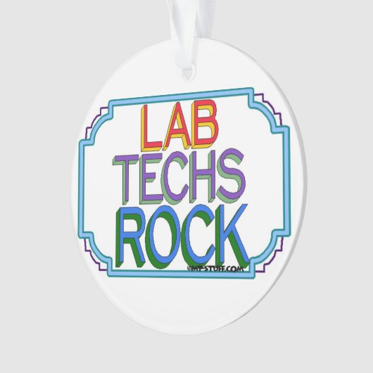Lab Techs Rock Ornament (voorkant)