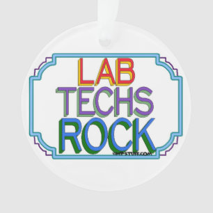 Lab Techs Rock Ornament