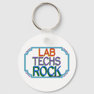 Lab Techs Rock Sleutelhanger