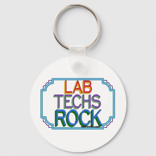 Lab Techs Rock Sleutelhanger (Voorkant)