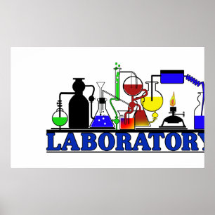 LAB WARE LABORATOORY GLASSWARE POSTER