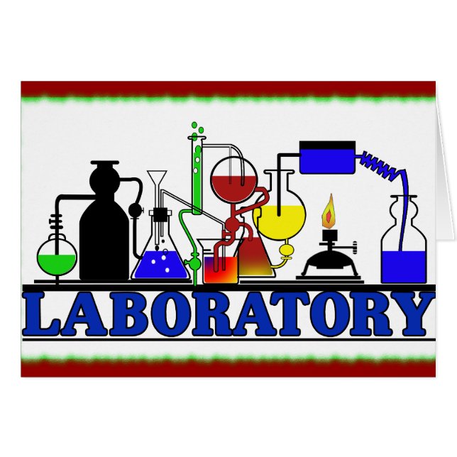 LAB WARE - LABORATORIUMGLASSWARE-INSTELLING (Voorkant Horizontaal)