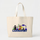 LAB WARE - LABORATORIUMGLASSWARE-INSTELLING GROTE TOTE BAG (Voorkant)