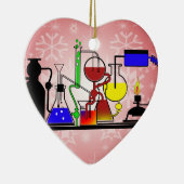 LAB WARE - LABORATORIUMGLASSWARE MAAR WETENSCHAPPE KERAMISCH ORNAMENT (Rechts)