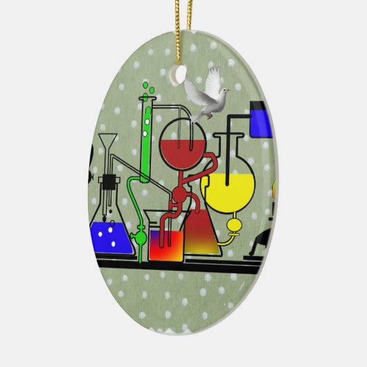 LAB WARE - LABORATORIUMGLASSWARE - WETENSCHAPPELIJ KERAMISCH ORNAMENT (Links)