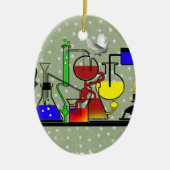 LAB WARE - LABORATORIUMGLASSWARE - WETENSCHAPPELIJ KERAMISCH ORNAMENT (Voorkant)