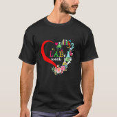 Lab Week 2022 Laboratory Tech Heart Technoloog T-shirt (Voorkant)