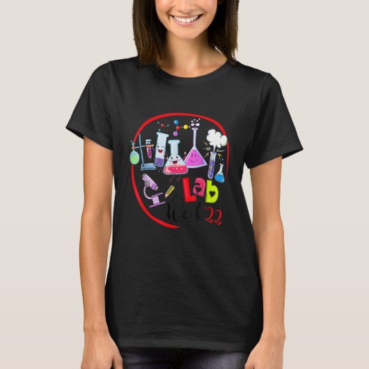 Lab Week 2022 Laboratory Tech Technologist T-shirt (Voorkant)