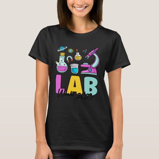 Lab Week 2023 Laboratoriumtechnicus Medisch Techni T-shirt (Voorkant)