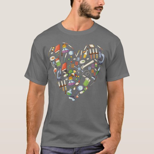 Lab Week 2023 Laboratoryech Heart Funny Loveec gir T-shirt (Voorkant)