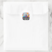 Lab Week 2025 Mystery Machine Medisch Lab Ontwerp Ronde Sticker (Tas)
