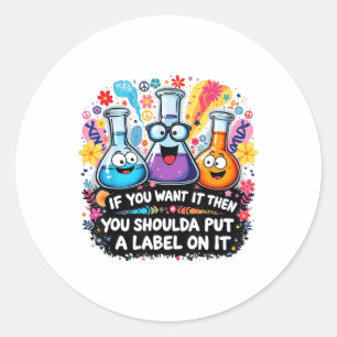 Lab Week 2025 Mystery Machine Medisch Lab Ontwerp Ronde Sticker