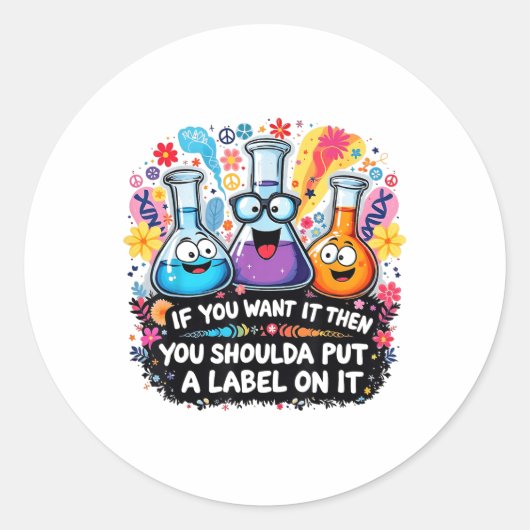 Lab Week 2025 Mystery Machine Medisch Lab Ontwerp Ronde Sticker (Voorkant)