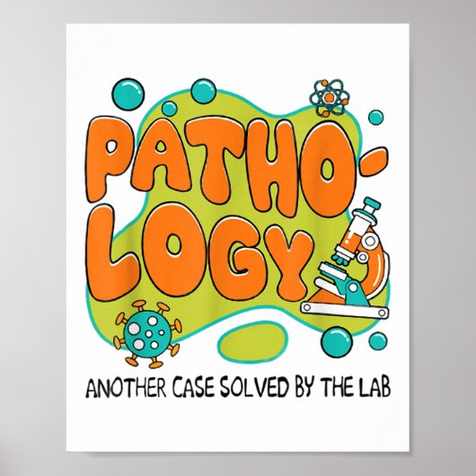 Lab Week 2025 Pathologie Retro Mystery Machine van Poster (Voorkant)