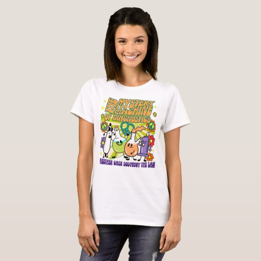 Lab Week 2025 Retro Mystery Machine van Diagnostie T-shirt (Voorkant volledig)