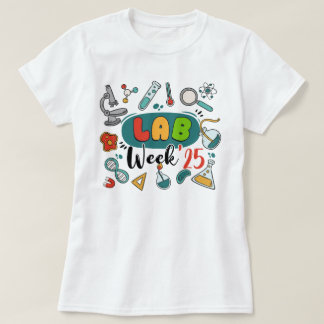 Lab Week 2025 Wetenschap Afstuderen Toekomstwetens T-shirt