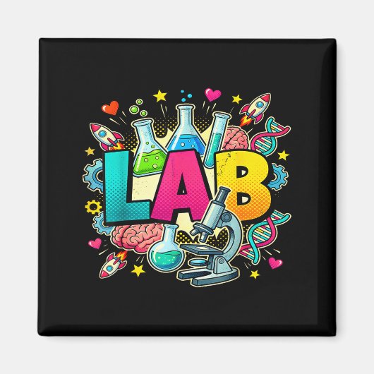 Lab week 2026 technisch laboratorium wetenschapper magneet (Voorkant)