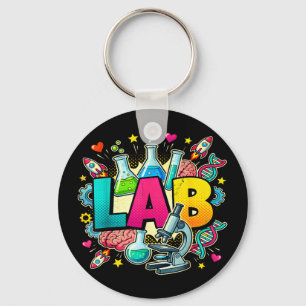Lab week 2026 technisch laboratorium wetenschapper sleutelhanger