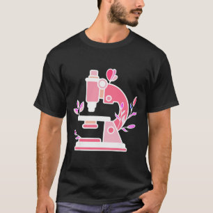 Lab Wetenschap Bloem Microscoop Bioloog Wetenschap T-shirt