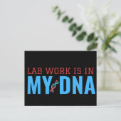LAB WORK IS IN MIJN DNA BRIEFKAART (Staand voorkant)