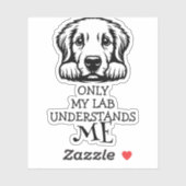 Lab Zwart-wit begrijpt me thema Sticker (Vel)