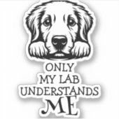 Lab Zwart-wit begrijpt me thema Sticker (Voorkant)