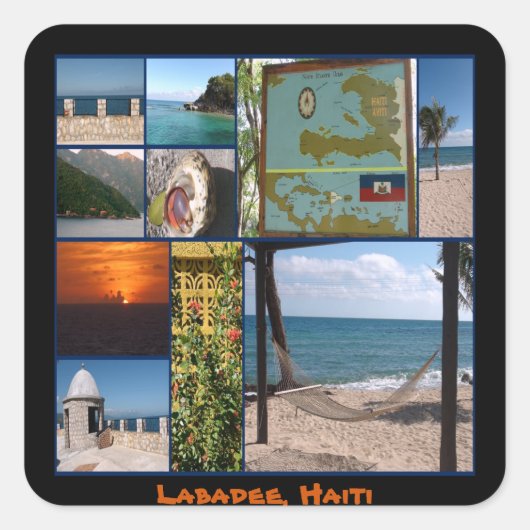 Labadee, Haïti Vierkante Sticker (Voorkant)