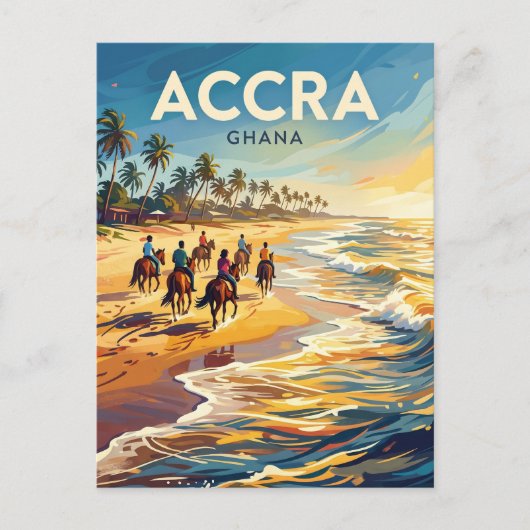 Labadi Pleasure Beach Ghana Briefkaart (Voorkant)