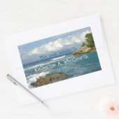 Labadie Seascape Gepersonaliseerde Bookplate Rechthoekige Sticker (Envelop)