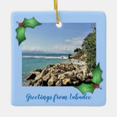 Labadie Seascape No. 2 Custom Keramisch Ornament (Voorkant)