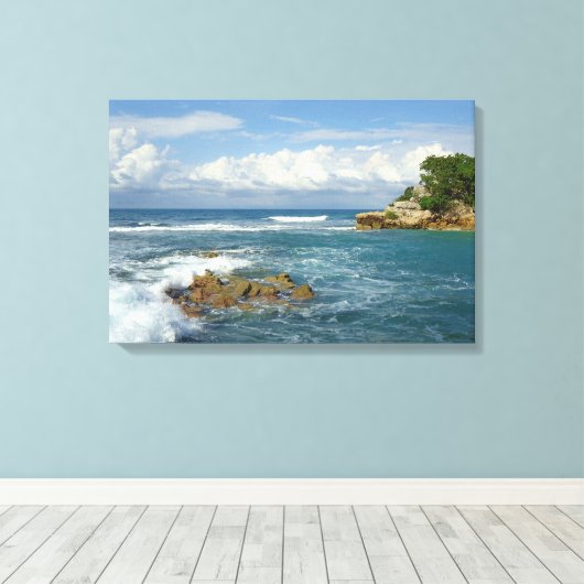 Labadie Zeegezicht Canvas Afdruk (Insitu (Houten vloer))