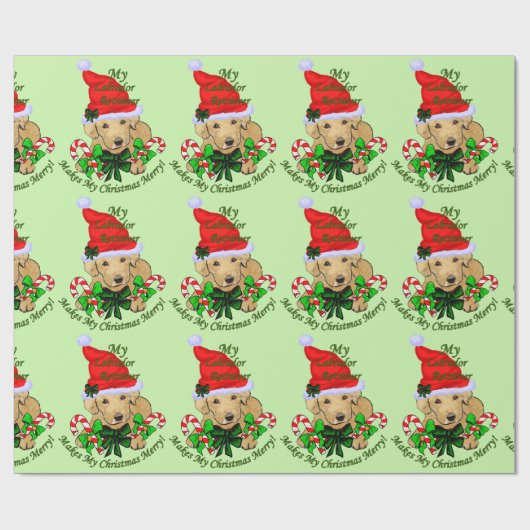 Labardor Retriever Kerst inpakpapier (Vlak)